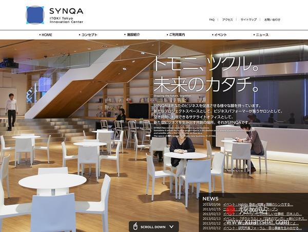 SYNQA网站的首页截图