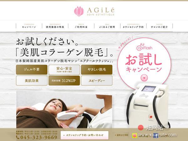 AGILE网站的首页截图