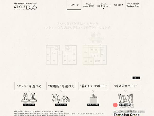 DUO STYLE网站的首页截图