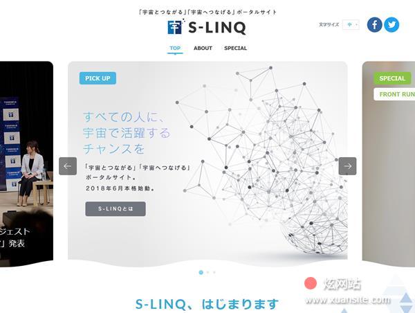 S - LINQ网站的首页截图