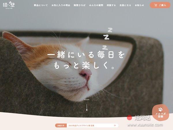 猫壁网站的首页截图